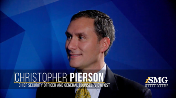 CSO Dr. Christopher Pierson interviewed at ISMG Summit
